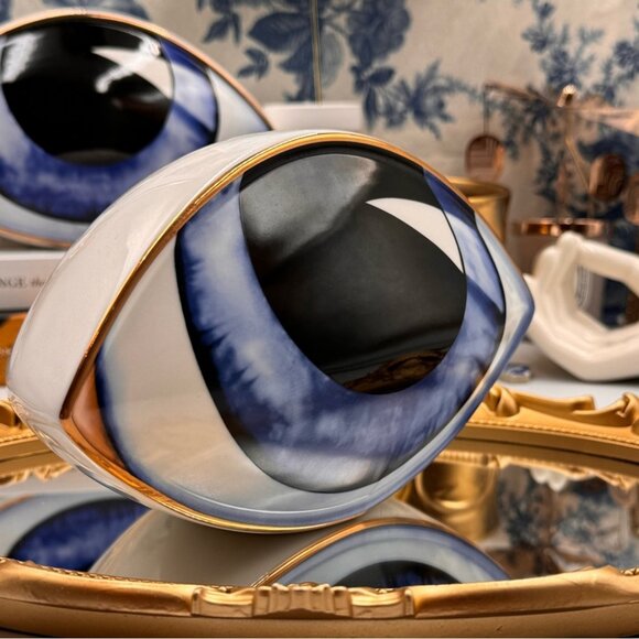 🆕 THE PROCURESS COLLECTION 🧿 All-Seeing Eye Paperweight - Decor - Blue & Gold - Picture 8 of 14